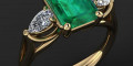 Снимка номер 1 за Луксозен  пръстен с изумруд