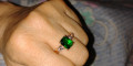 Снимка номер 2 за Пръстен нов смарагд и диаманти