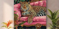 Снимка номер 3 за Стенно платно Шикозен леопард
