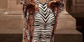 Снимка номер 1 за Модна рокля Зебра Леопард