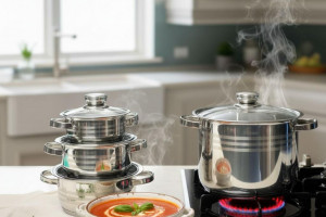 Снимка номер 1 за Комплект тенджери Cheffinger 10 части