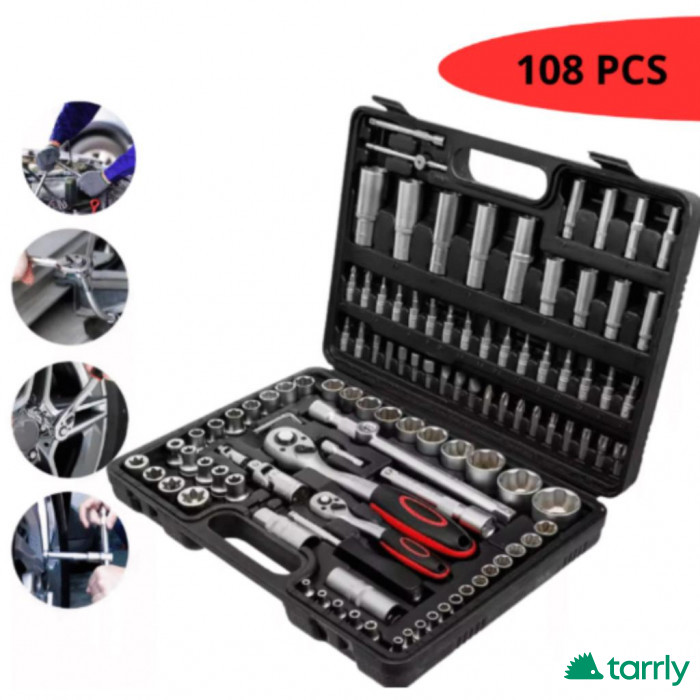 Снимка номер 1 за Куфар с инструменти 108 части   Гедоре