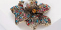 Снимка номер 2 за Брошка Роза перла и кристали