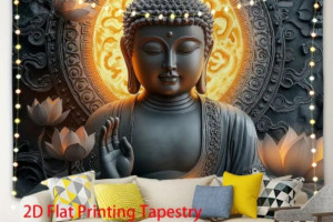 Снимка номер 1 за Стенен тапет Буда сред Лотоси