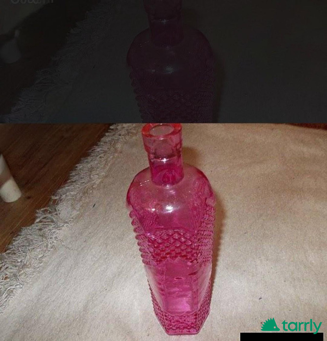 Снимка номер 1 за Бутилка Релефно стъкло